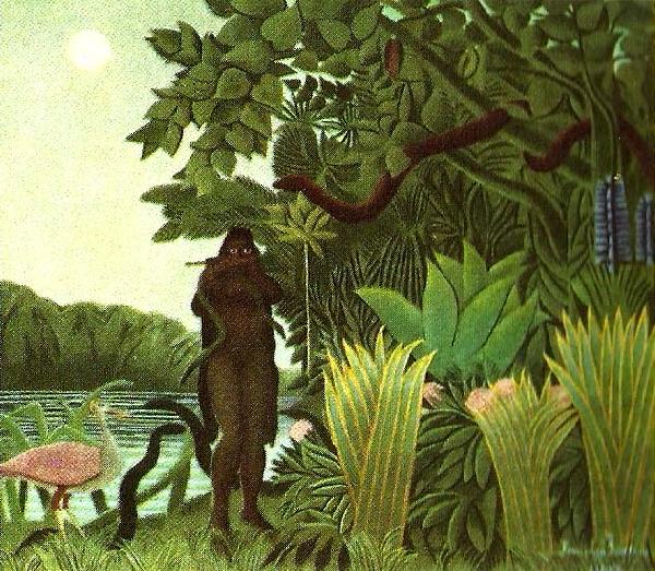 Henri Rousseau ormtjuserskan oil painting picture